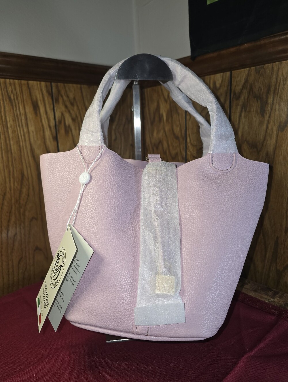 Valentino Orlandi Milano Lavender Bucket Bag